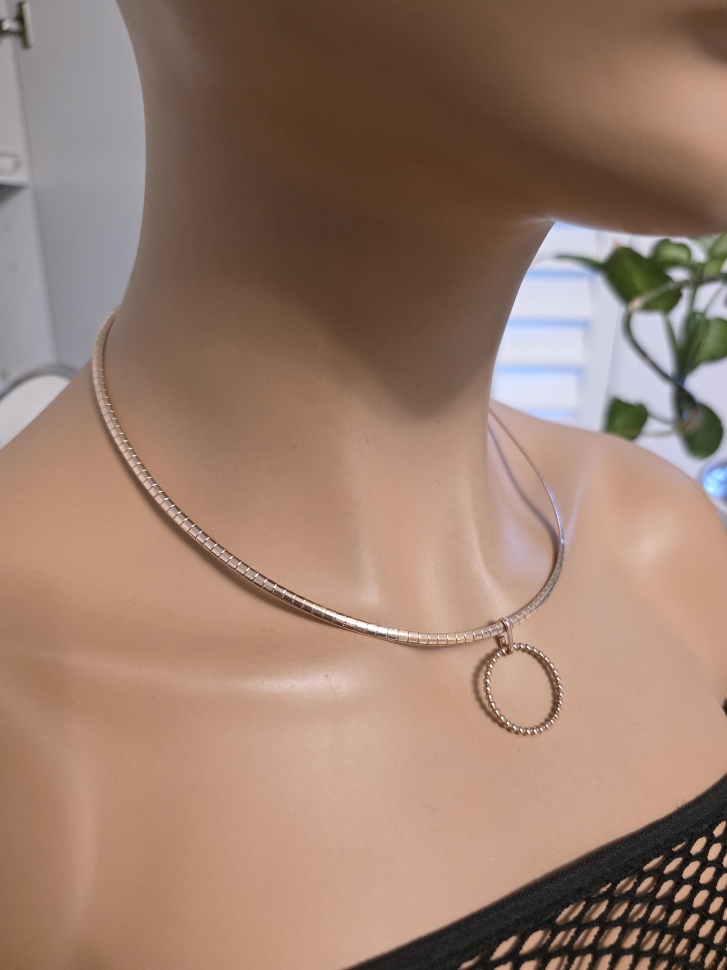 Discreet Day Collar Necklace Rose Gold Permanent Locking Options | BDSM Intimate Partner Couples Jewelry
