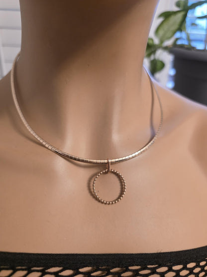 Discreet Day Collar Necklace Rose Gold Permanent Locking Options | BDSM Intimate Partner Couples Jewelry