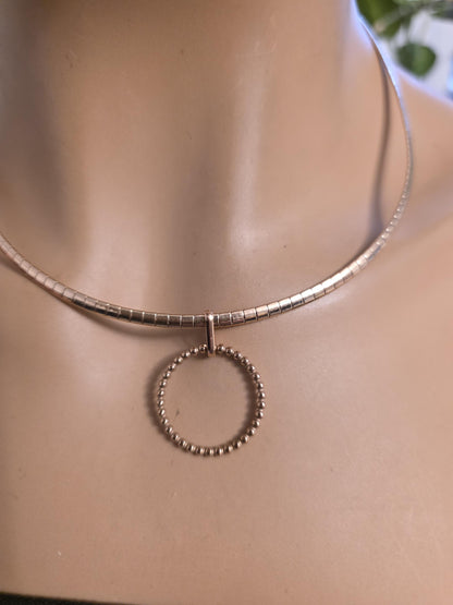 Discreet Day Collar Necklace Rose Gold Permanent Locking Options | BDSM Intimate Partner Couples Jewelry