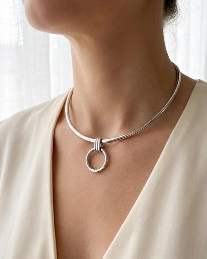 Discreet Day Collar Rigid Submissive Intimate Partner Necklace with Permanent Locking Option: BDSM Jewelry