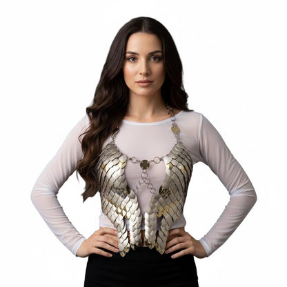 Halloween Festival clothing Viking, Dragon, Fairy Scalemail Cosplay Chainmail Outfit Rave Costume QUALITY MADE in CANADA