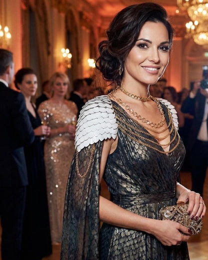 Halloween Festival Outfit, Viking, Dragon, Fairy Scalemail Cosplay Chainmail Shoulder Armor - QUALITY MADE in CANADA