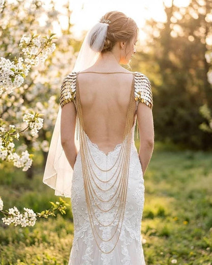 Halloween Viking, Dragon Fairy Scalemail Cosplay Chainmail Festival Outfit Shoulder Armor Costume QUALITY MADE in CANADA