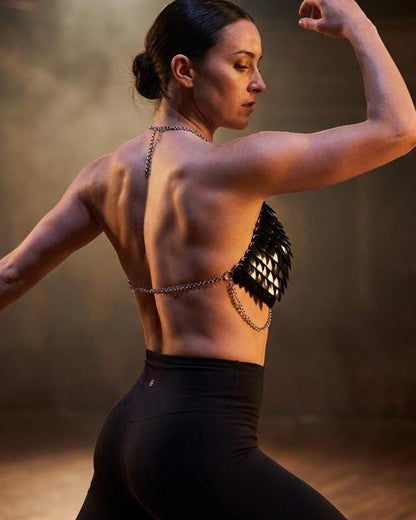 Halloween Festival Outfit Scalemail Corset Top, Concert Rave Viking Shield Maiden Armor, Dragon, Fairy Cosplay Costume - QUALITY MADE in CAN