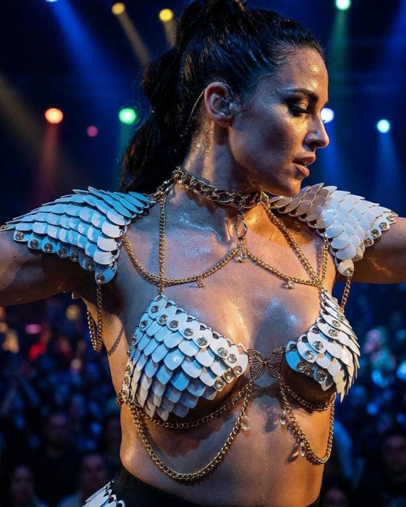 Halloween Viking, Dragon Fairy Scalemail Cosplay Chainmail Festival Outfit with Shoulder Armor - QUALITY MADE in CANADA