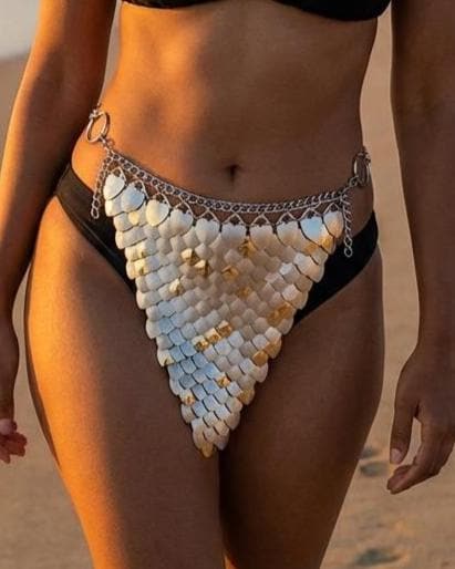 Halloween Viking, Dragon, Fairy Scalemail Cosplay Chainmail Festival Outfit Corset Skirt Bottoms QUALITY MADE in CANADA