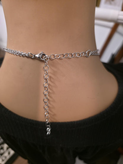 Crescent Moon Raven Star Norse Viking Celestial Layered Pendant Necklace: Gothic Witchy Jewelry