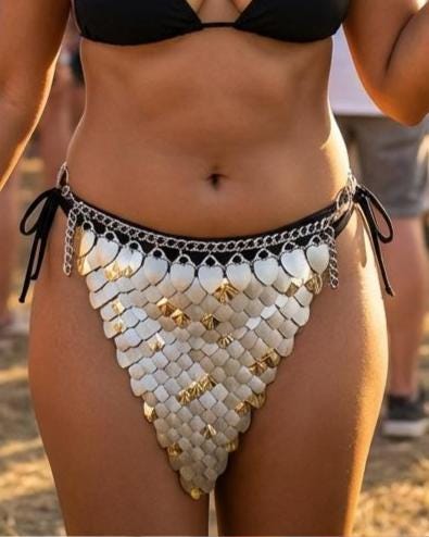 Halloween Viking, Dragon, Fairy Scalemail Cosplay Chainmail Festival Outfit Corset Skirt Bottoms QUALITY MADE in CANADA