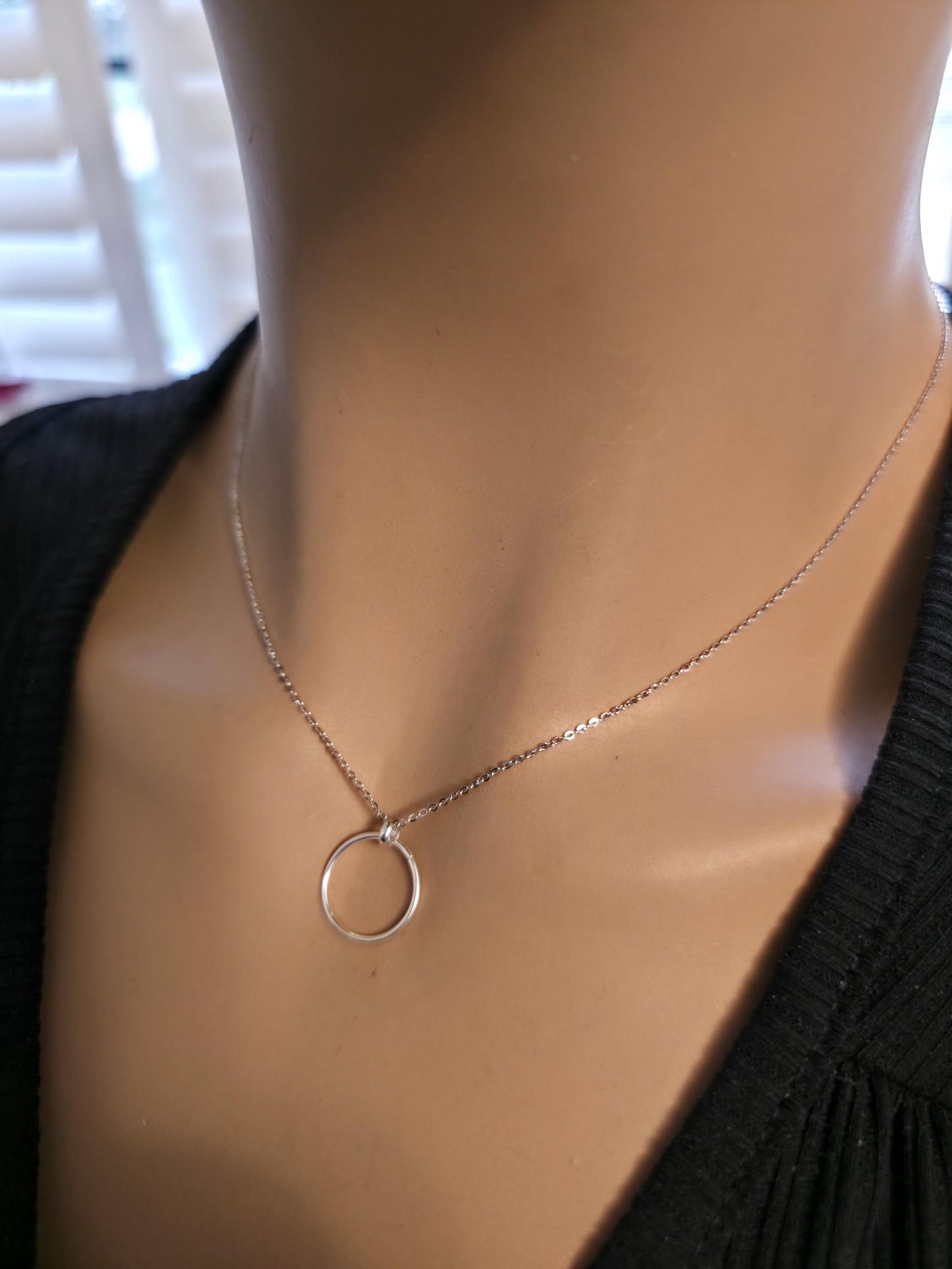 925 Sterling Silver Elegant Minimalist Chain Day Collar Necklace, BDSM Romantic Partner Fine Jewelry