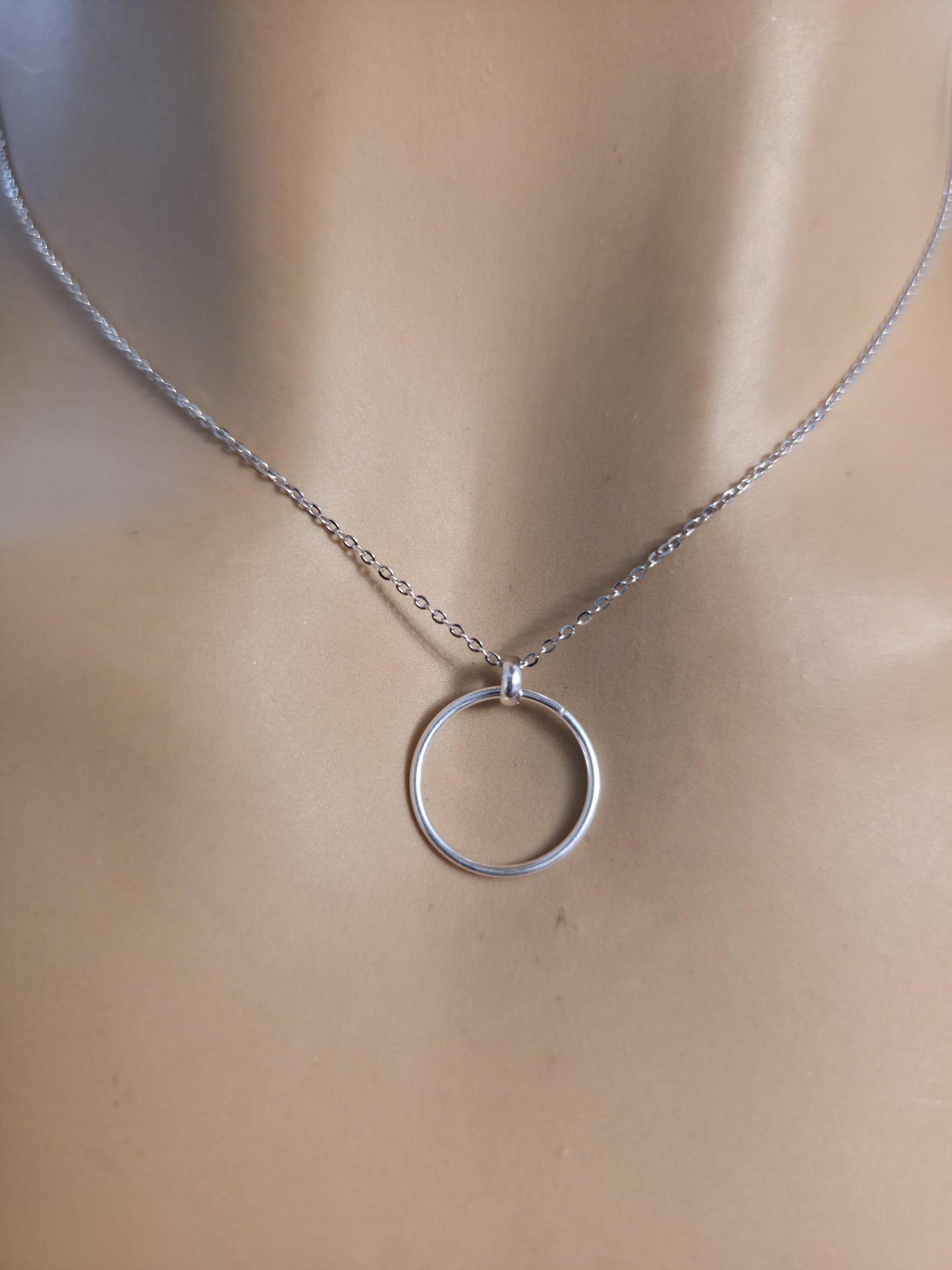 925 Sterling Silver Elegant Minimalist Chain Day Collar Necklace, BDSM Romantic Partner Fine Jewelry