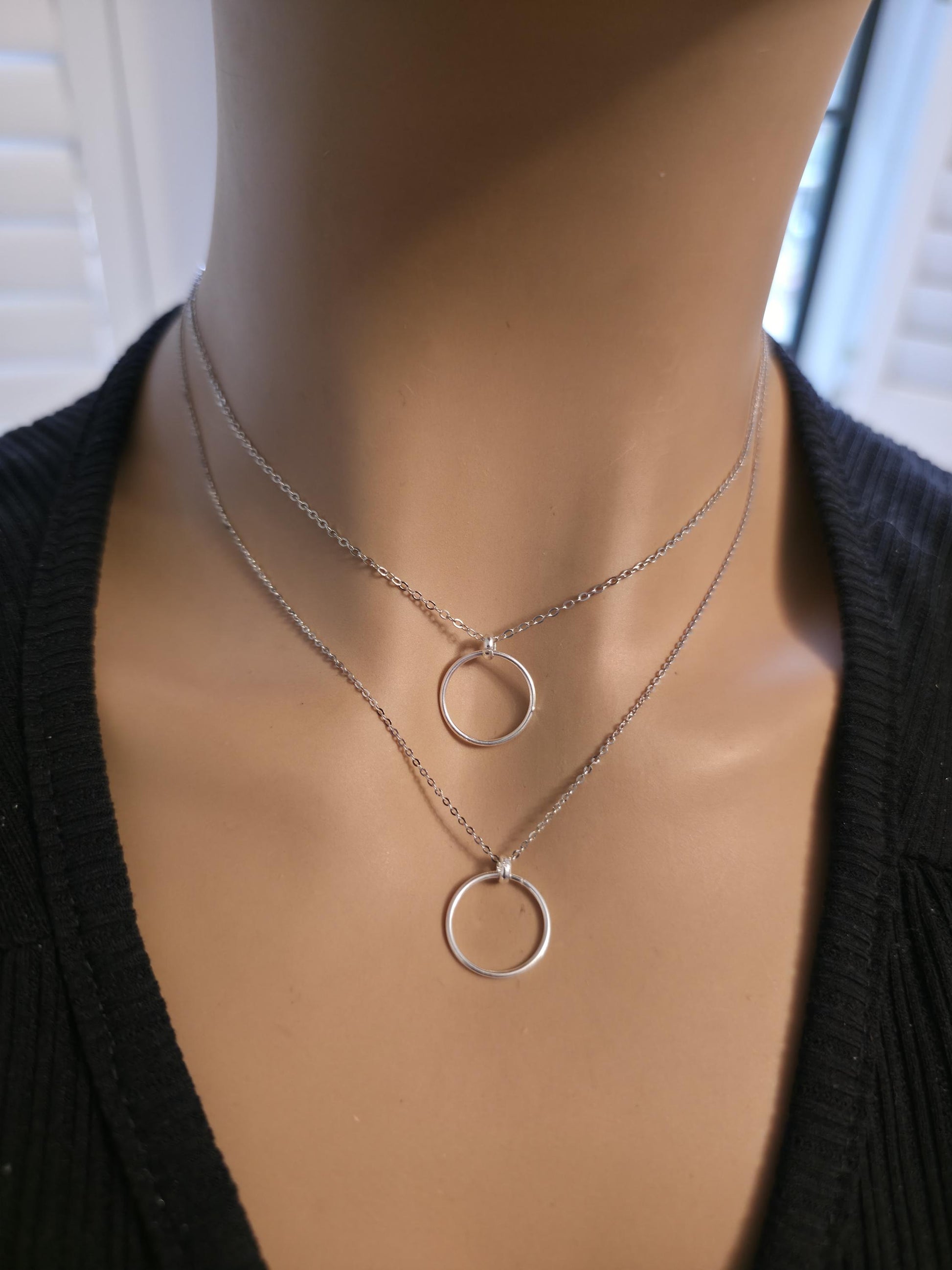 925 Sterling Silver Elegant Minimalist Chain Day Collar Necklace, BDSM Romantic Partner Fine Jewelry