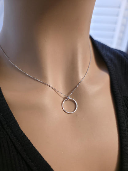 925 Sterling Silver Elegant Minimalist Chain Day Collar Necklace, BDSM Romantic Partner Fine Jewelry