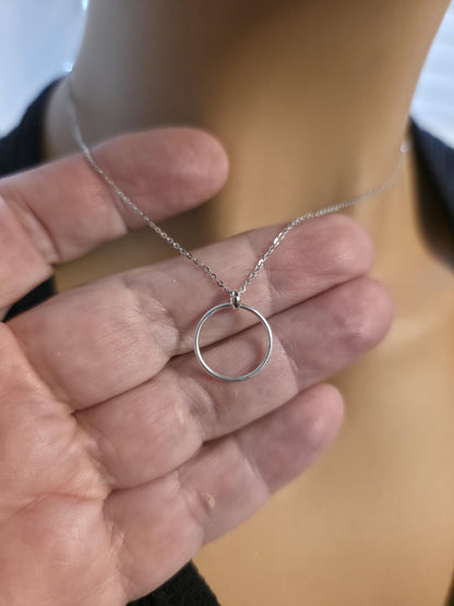 925 Sterling Silver Elegant Minimalist Chain Day Collar Necklace, BDSM Romantic Partner Fine Jewelry