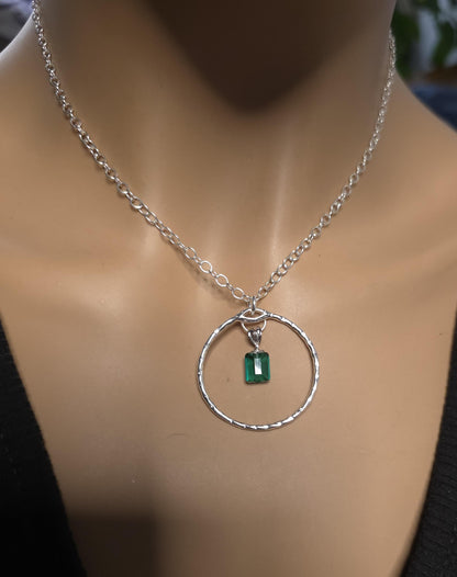 Sterling Silver Day Collar with Austrian Crystal Choker Necklace - Locking Option - Partner Jewelry