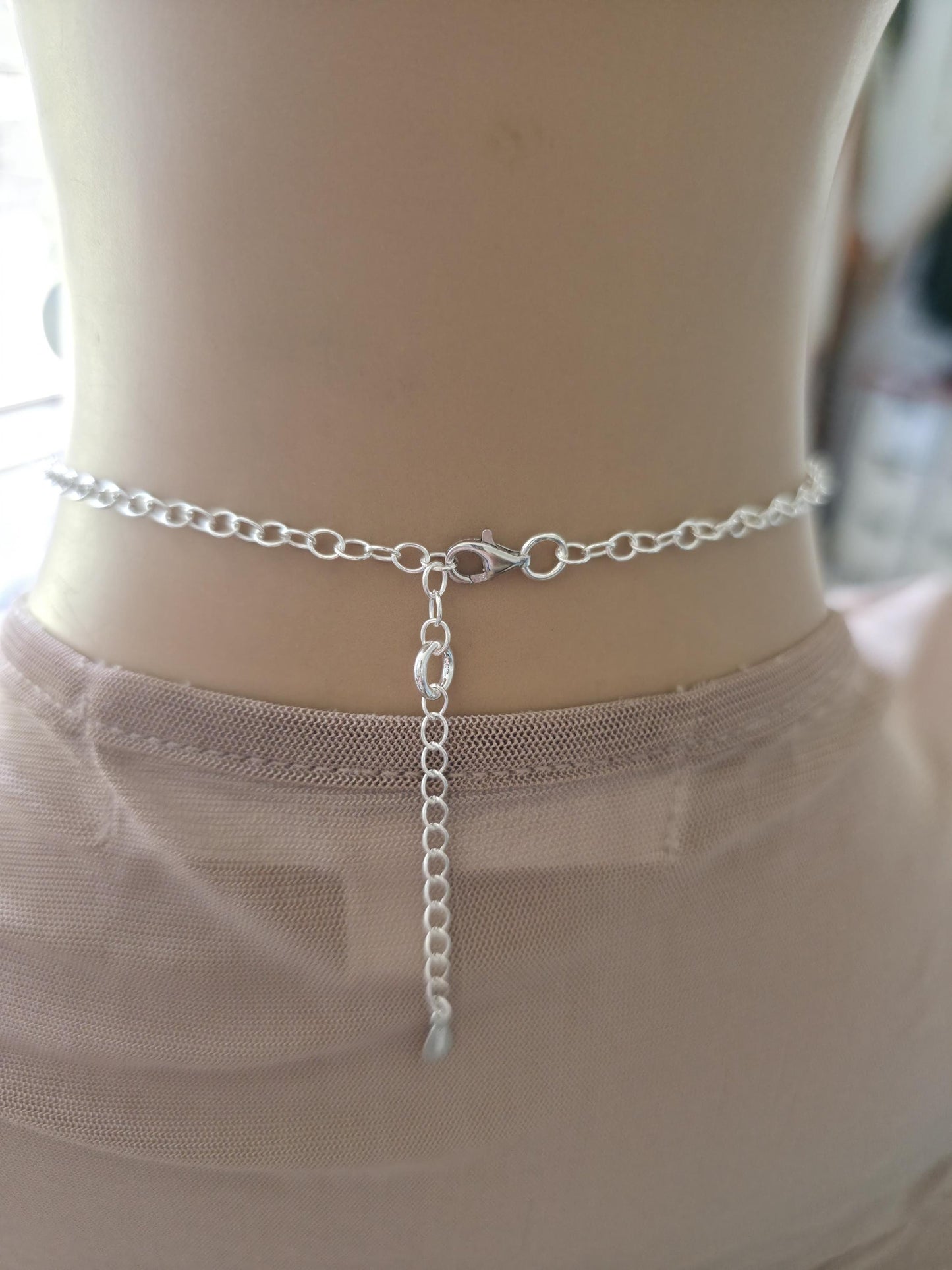 Sterling Silver Beaded Day Collar Choker Necklace - Intimate Partner Devotion Bond Jewelry