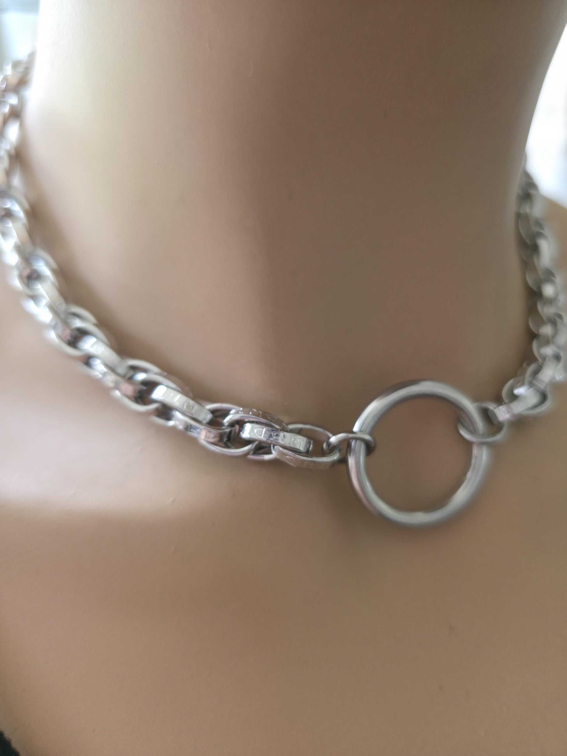 Steel Day Collar Choker Necklace For Men, Women - Romantic Couples Devotion Style Jewelry