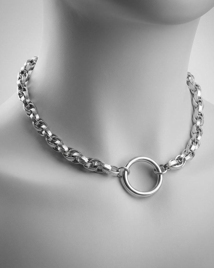 Steel Day Collar Choker Necklace For Men, Women - Romantic Couples Devotion Style Jewelry