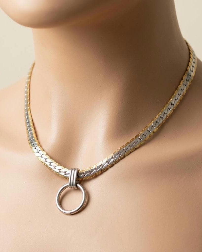 Steel Day Collar, Precision Fit Masc Style Choker, O-Ring Necklace, 14–20 Inch Sizes, Locking Option, BDSM Jewelry