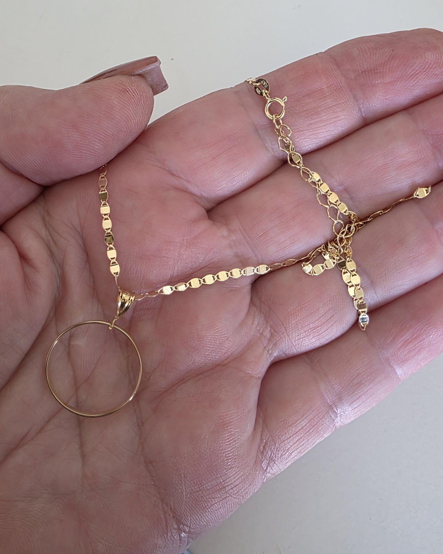 Solid 10K Gold Day Collar Necklace | Minimalist Luxury Collar | Fine Gold Jewelry