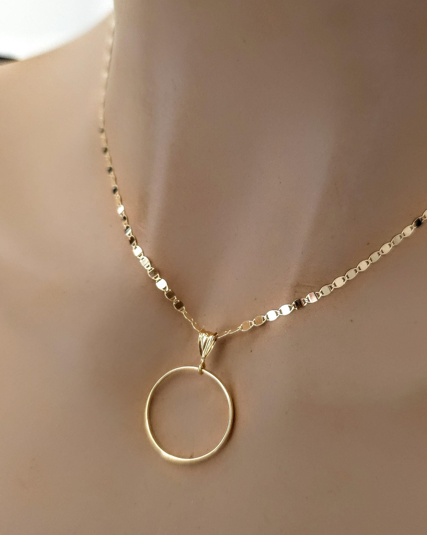 Solid 10K Gold Day Collar Necklace | Minimalist Luxury Collar | Fine Gold Jewelry