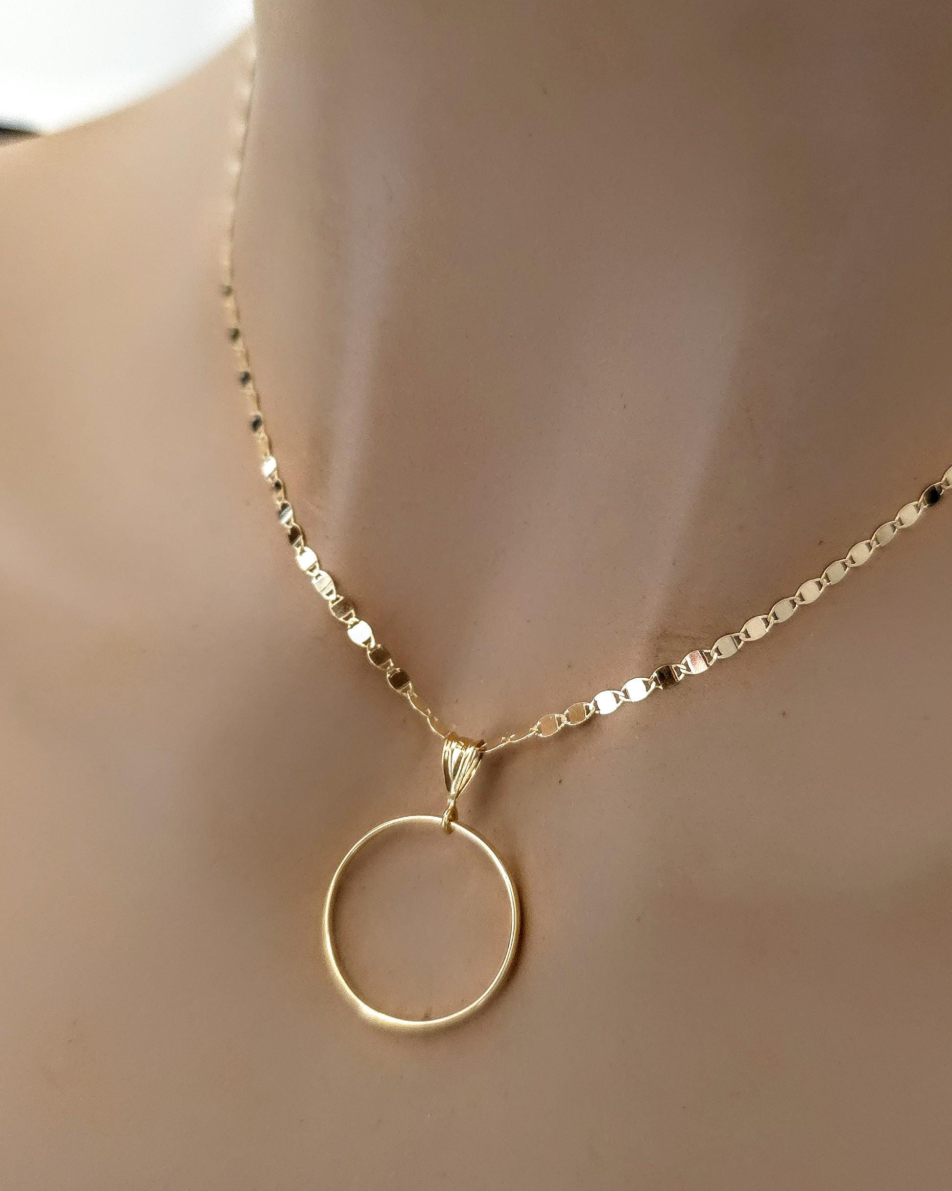 Solid 10K Gold Day Collar Necklace | Minimalist Luxury Collar | Fine Gold Jewelry