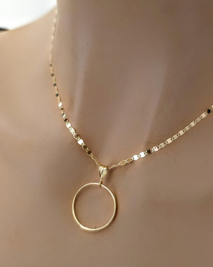 Solid 10K Gold Day Collar Necklace | Minimalist Luxury Collar | Fine Gold Jewelry