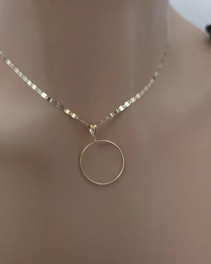 Solid 10K Gold Day Collar Necklace | Minimalist Luxury Collar | Fine Gold Jewelry