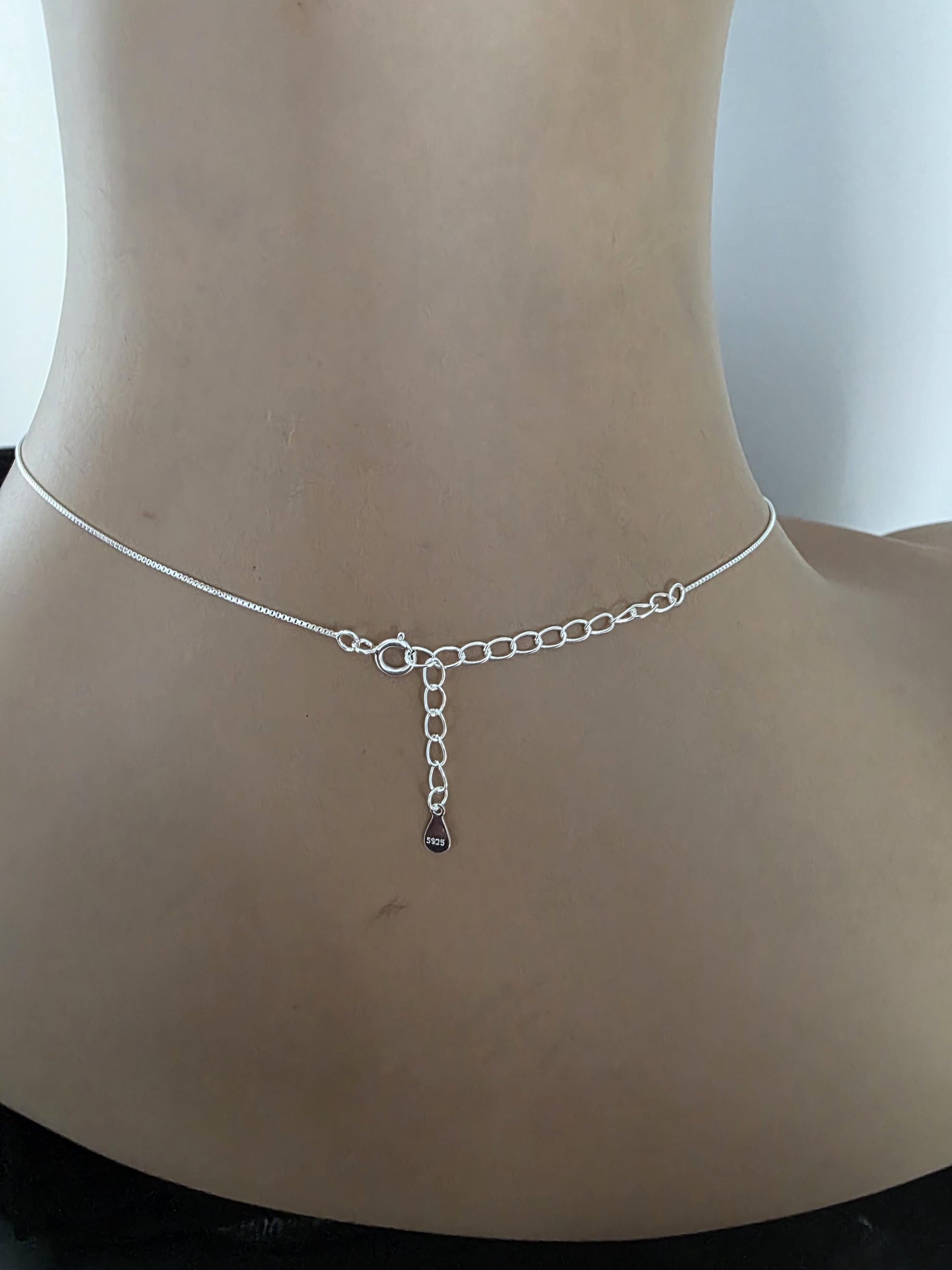 Sterling Silver Beaded Snake Chain Wabi-Sabi Eternity O Ring Day Collar Style Necklace - Luxury Commitment Jewelry