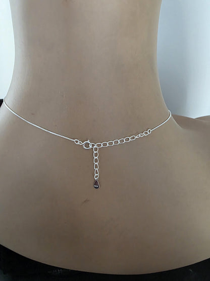 Sterling Silver Beaded Snake Chain Wabi-Sabi Eternity O Ring Day Collar Style Necklace - Luxury Commitment Jewelry