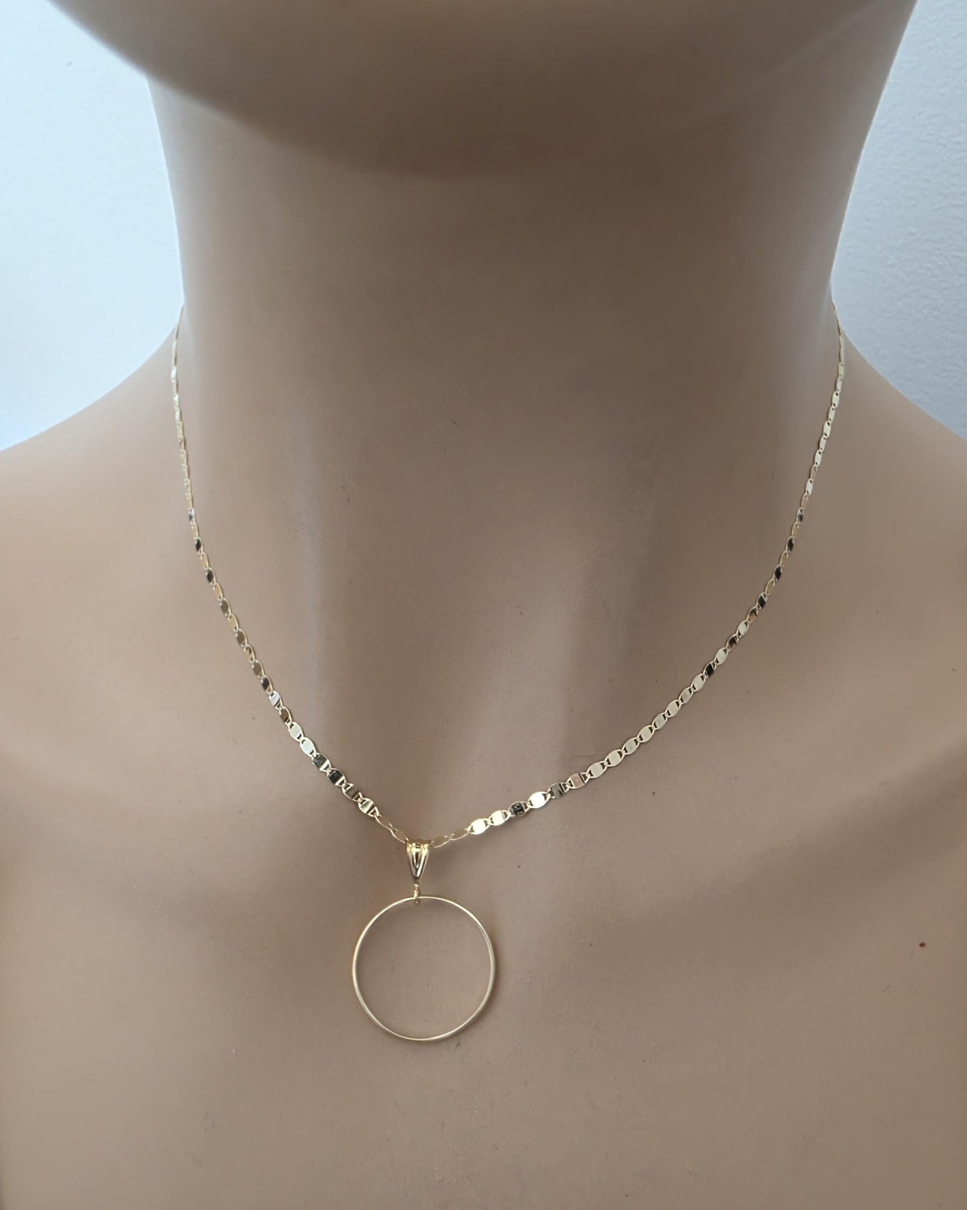 Solid 10K Gold Day Collar Necklace | Minimalist Luxury Collar | Fine Gold Jewelry