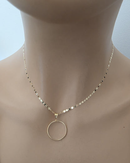 Solid 10K Gold Day Collar Necklace | Minimalist Luxury Collar | Fine Gold Jewelry