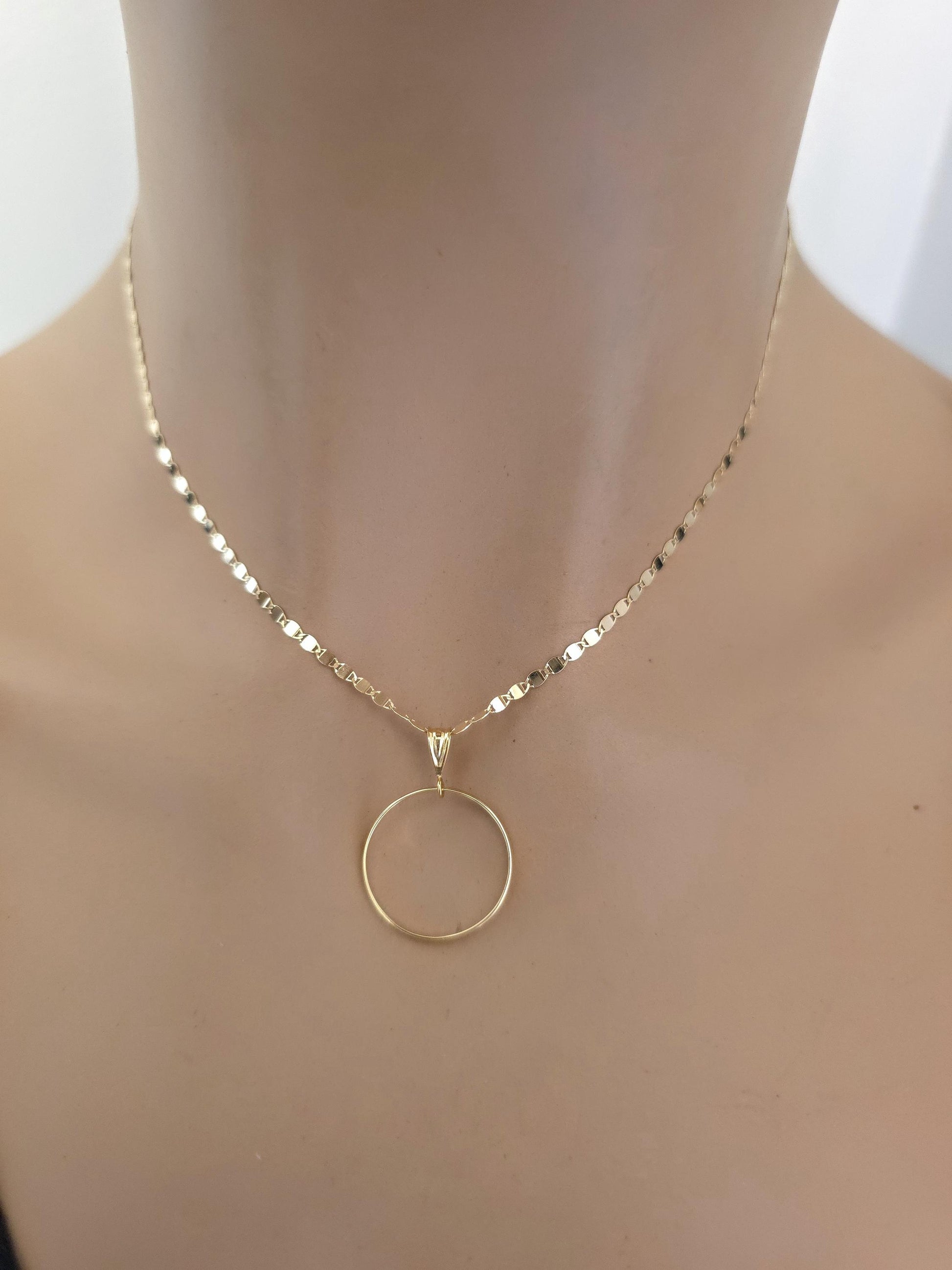 Solid 10K Gold Day Collar Necklace | Minimalist Luxury Collar | Fine Gold Jewelry
