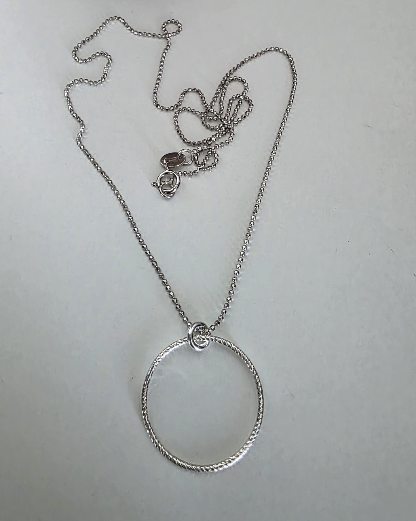 Sterling Silver Day Collar Choker Necklace on Minimalist Ball Chain - Commitment Jewelry