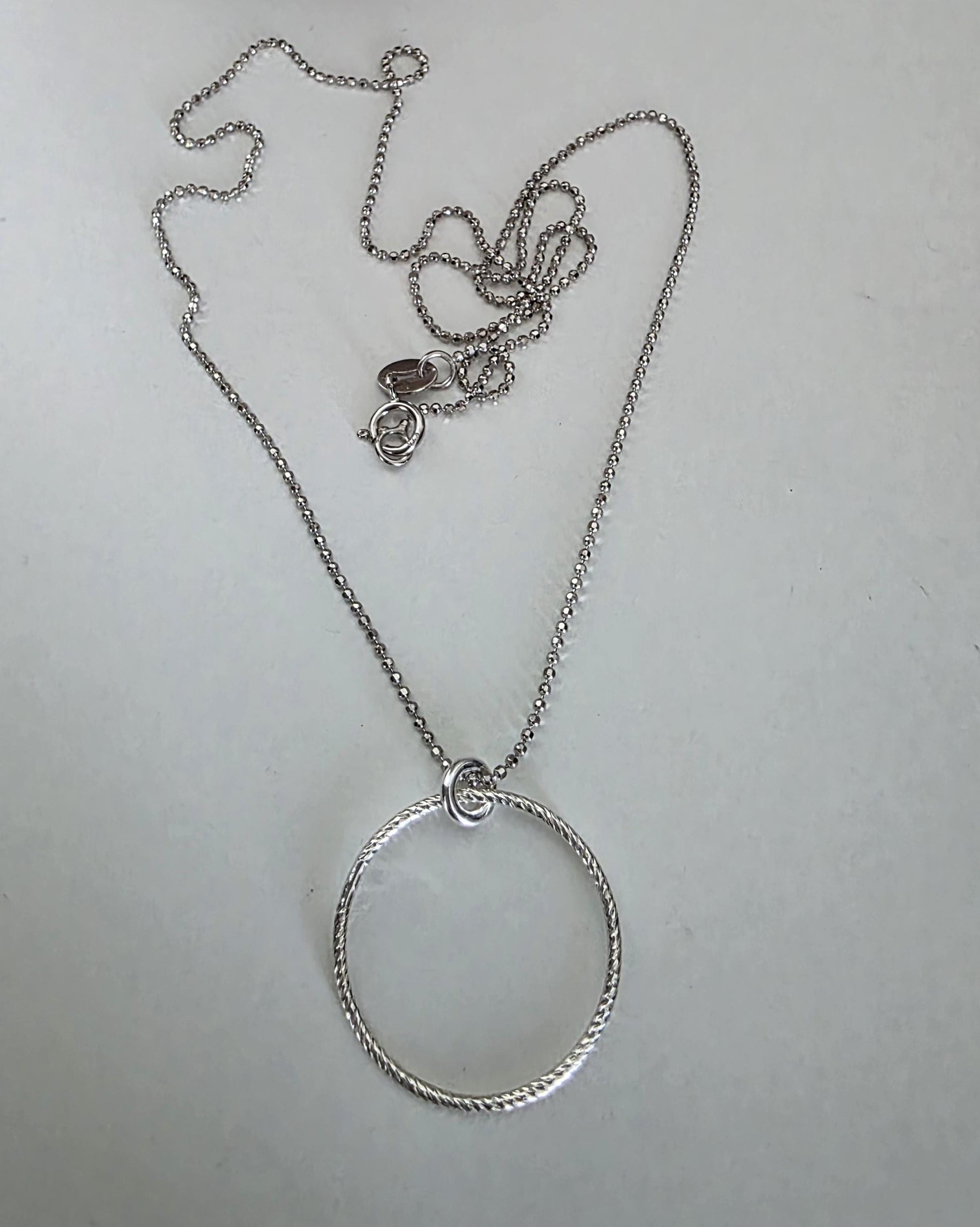 Sterling Silver Day Collar Choker Necklace on Minimalist Ball Chain - Commitment Jewelry