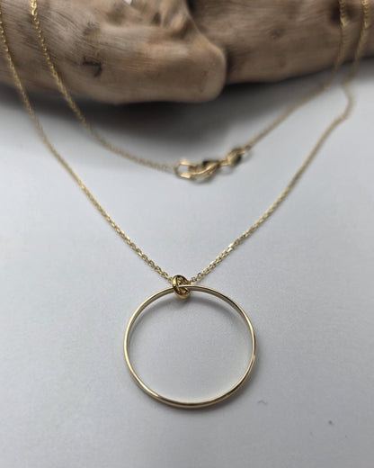 Solid 10K Gold Day Collar Necklace | Minimalist Luxury Collar | Fine Gold Jewelry
