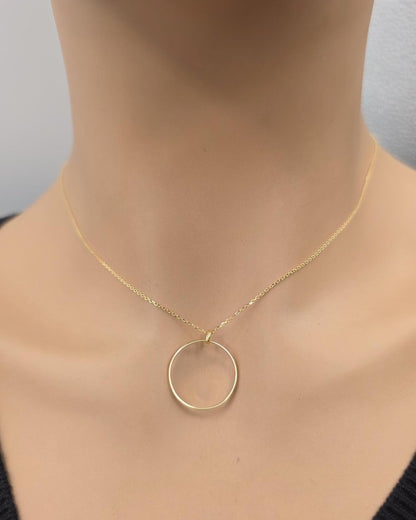 Solid 10K Gold Day Collar Necklace | Minimalist Luxury Collar | Fine Gold Jewelry