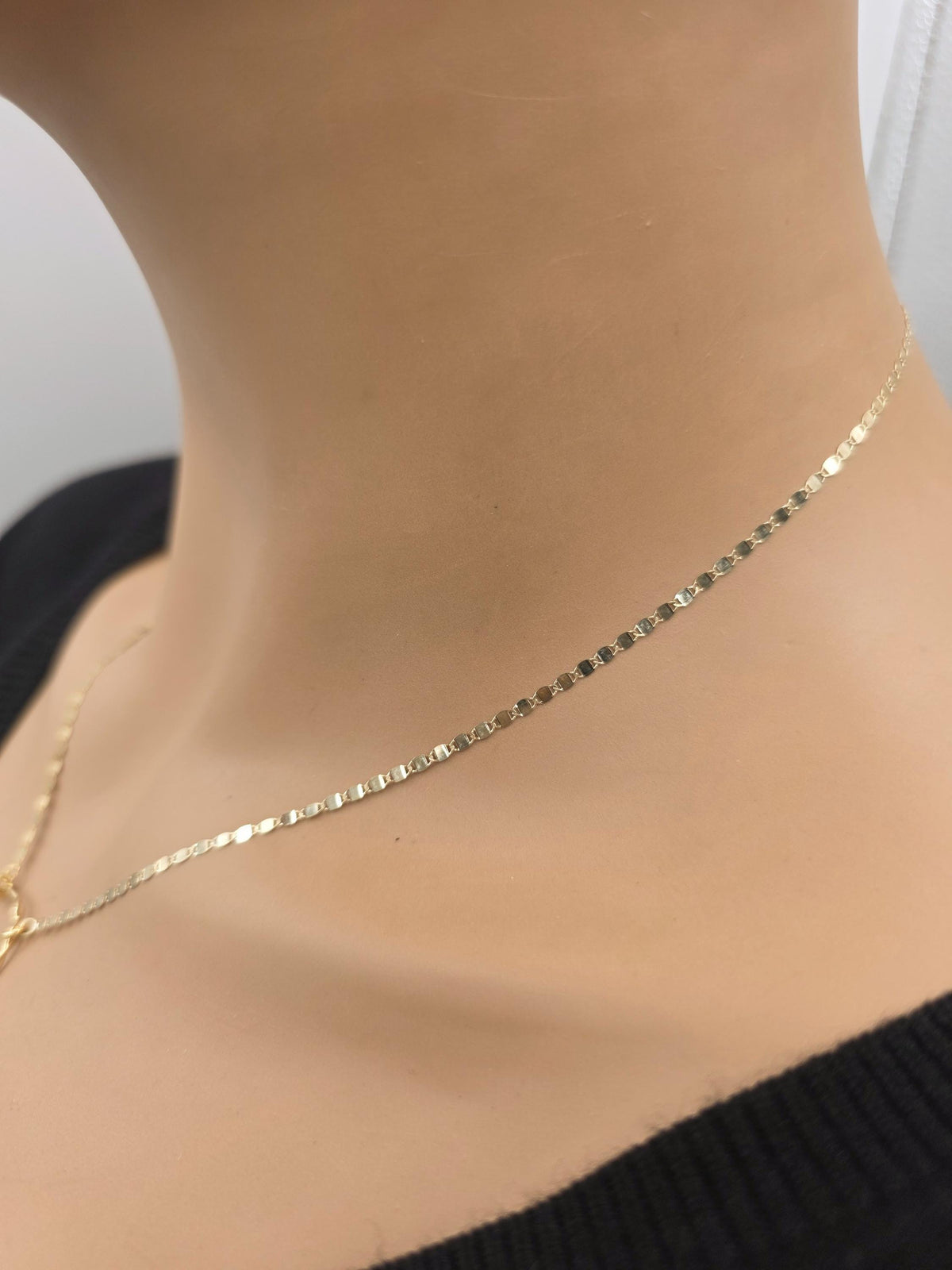 Solid 10K Gold Eternity Day Collar Necklace | Minimalist Luxury Collar | Fine Gold Jewelry