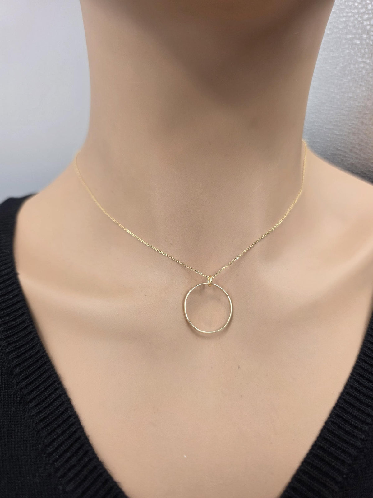Solid 10K Gold Day Collar Necklace | Minimalist Luxury Collar | Fine Gold Jewelry