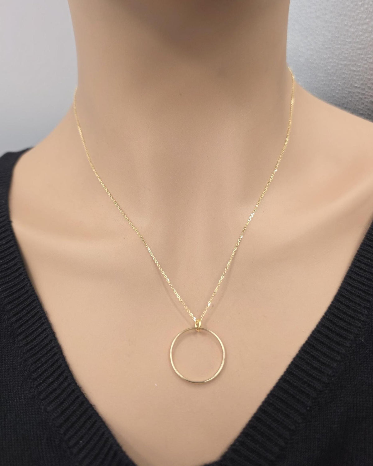 Solid 10K Gold Day Collar Necklace | Minimalist Luxury Collar | Fine Gold Jewelry