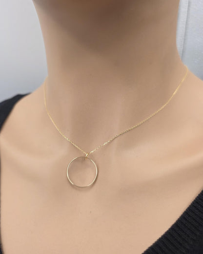 Solid 10K Gold Day Collar Necklace | Minimalist Luxury Collar | Fine Gold Jewelry