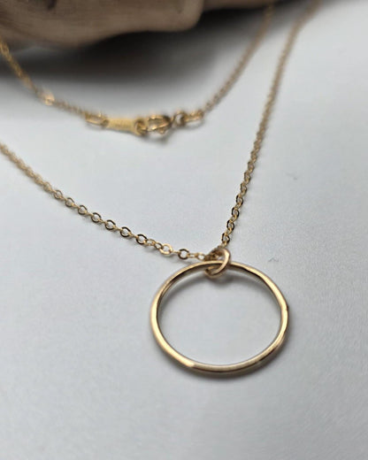 Solid 10K Gold Day Collar Necklace | Minimalist Luxury Collar | Fine Gold Jewelry