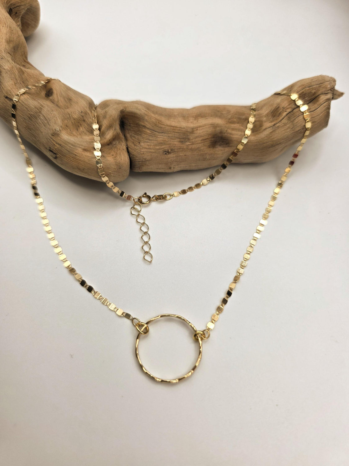 Solid 10K Gold Eternity Day Collar Necklace | Minimalist Luxury Collar | Fine Gold Jewelry