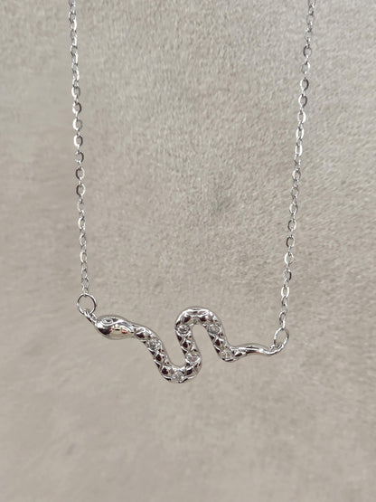 Nefertiti & Serpent Sterling Silver Necklace Set | Egyptian Queen Pendant | Layered Snake Necklace | Ancient Egypt Inspired Jewelry
