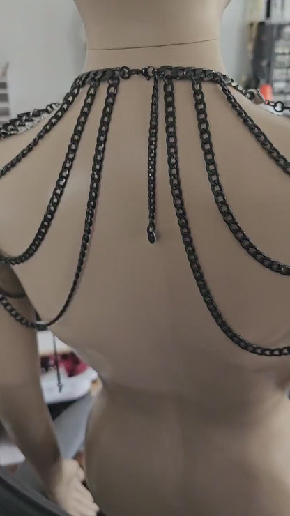 Dragon Scale Royal Fae Fantasy Shoulder Armor: Viking Scalemail Gala Costume Accessory