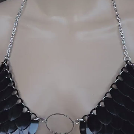 Dragon Royal Fae Scalemail Armor Breastplate Bra: Handmade in Canada Viking Cosplay Fantasy Costume