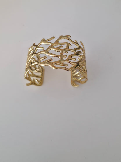 Bracelet manchette nœud de sorcière en filigrane - Norse Pagan