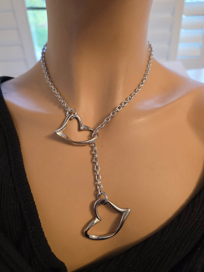Stainless Steel Slip Chain Leash Style Collar Choker Necklace