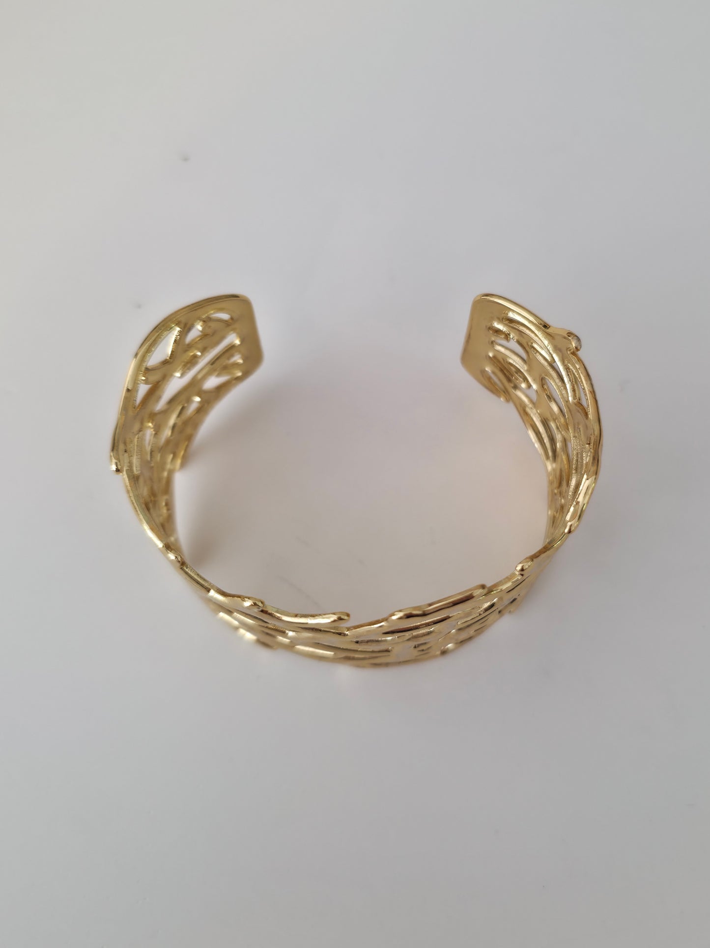 Bracelet manchette nœud de sorcière en filigrane - Norse Pagan