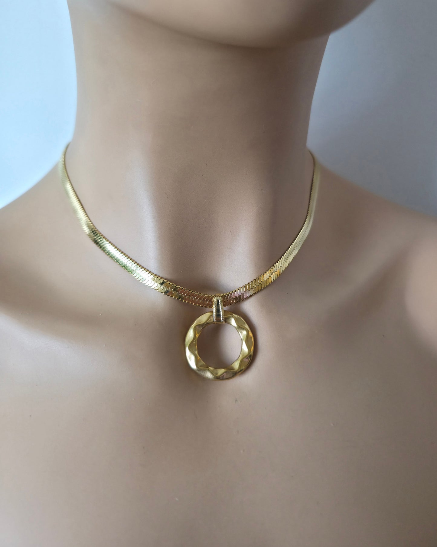 Day Collar – Herringbone Chain | Everyday | Optional Locking Clasp