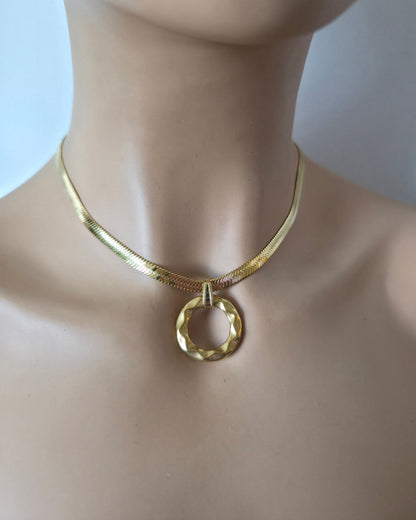 Day Collar – Herringbone Chain | Everyday | Optional Locking Clasp